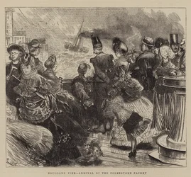 Boulogne Pier, Ankunft des Folkestone-Pakets